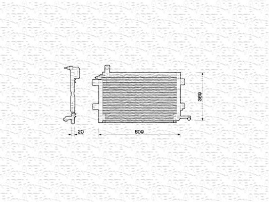 MAGNETI MARELLI kondensatorius, oro kondicionierius 350203206000